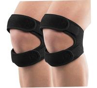 2 pezzi Brace per ginocchia di rotula, cinghia di spugna incorporato del tendine rotuleo regolabile, stabilizzatore del ginocchio traspirante per uomini uomini adulti che correvano, basket, sport, pa
