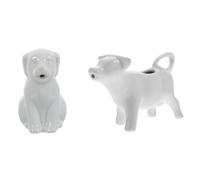 2 Pezzi Bricco in Ceramica a Forma di Animale Manico 40ml Bianco | Piccolo Beccuccio, Presa Comoda e Superficie Liscia, Servizio da Tavola per Feste e Condimenti