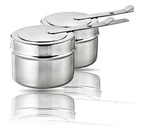 2 Pezzi - Bruciare pasta contenitore del carburante serbatoio in gel per la fonduta o scaldavivande / 2 pezzi