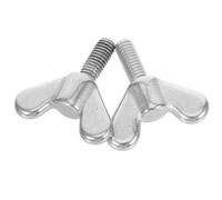 2 Pezzi Bullone a Farfalla per Flagpole M6 in Acciaio Inox Argento | Fissaggio Manuale senza Attrezzi, Dado Incluso, Uso Versatile su Dispositivi Elettronici e Illuminazione Hardware