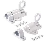 2 Pezzi Bullone Molla Porta Lega,Alluminio Chiusura Scatto,Bulloni Porte Molla,Chiavistello Porta Rimbalzante,Con Viti,Adatto Per Finestre,Porte In Legno,Porte Da Cortile,Ante Armadietti (Bianco)