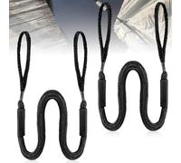 2 Pezzi Bungee Dock Line, Fune Di Traino Per Imbarcazioni Marine Elastiche, Bungee Dock Con Gancio Line, Cima Da Ormeggio, Ancoraggio Bungee Accessori Per Barche, Moto D'acqua, Kayak, Pontone (Nero)