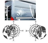 2 pezzi bussola adesiva rosa dei venti auto caravan camper da 20 cm a 60 cm (...