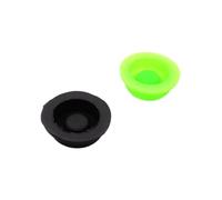 2 pezzi C8 cappuccio interruttore torcia nero impermeabile pad in gomma pulsante tappo lampada 17,6 mm accessori tappo interruttore torcia(1x green 1x black)