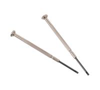 2 Pezzi Cacciavite di Precisione, Metallo Argento | Struttura Piatta Compatta, Raggiunge Spazi Stretti, Manutenzione Ordinaria, Regola Viti e Molle, per Spettacoli e Viaggio