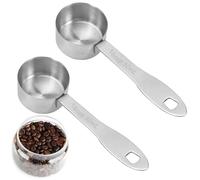 2 Pezzi Caffè Misurino per Caffè Macinato, 30 Ml in Acciaio Dosatore Caffe 1/8 Cucchiaini Da Caffè Dosatore Caffe in Polvere Dosa Caffè Con Manico Lungo per Il Latte in Polvere Caffè Tè