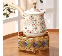 2 Pezzi Caffettiera Turca Bricco per Il Latte Teiera Scaldalatte E Burro Fusore