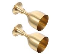 2 pezzi Calice Calice Oro Comunione Coppa Ottone Bicchiere da Vino Chiesa Coppa