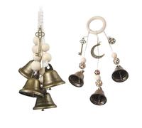 2 pezzi,Campanelli Eolici de Streghe,Campana Eolici Fengshui,Campana de Vento de Strega,Bohemien Stile Campanelli Eolici,Campane da Strega per pomello della Porta,Campane Della Strega Appese Appendini