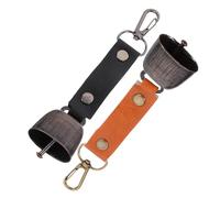 2 Pezzi Campanello per Orsi Vintage, D’allarme da Campeggio | Suono Chiaro e Forte, Lega di Zinco e Alluminio, Leggero, per Ciclismo e Passeggiate Cani
