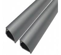 2 Pezzi Canalina Passacavi Muro Canaline Passacavi, Organizzazione Dei Cavi, Lunghezza 100 cm, Per Appartamenti Soggiorni Negozi Uffici(Gray,100x1.7x1cm/39x0.7x0.4in)