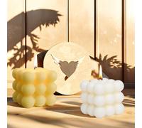 2 Pezzi Candele a Bolle Fatte a Mano, Candele Profumate Naturali e Profumate, Candele a Cera di Soia Naturale Candela Fatta a Mano per Compleanno, San Valentino, Halloween, Ringraziamento, Natale