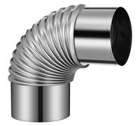 2 Pezzi Canna Fumaria In Acciaio Inox Per A