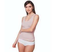 2 Pezzi Canotta Donna spalla Larga Bellissima 053 in Seamless Microfbra