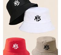 2 pezzi Cappelli da pescatore unisex con grafica della lettera New York, adatti per uso all'aperto, viaggi, spiaggia, protezione solare, vacanze e abbinamenti casual alla moda, ottimo regalo per Ognis