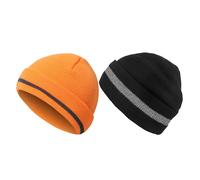 2 pezzi cappello a cuffia riflettente ad alta visibilità cappello invernale