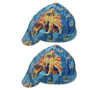 2 pezzi Cappello protettivo ignifugo per saldatura alla moda, casco di alta