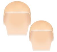 2 Pezzi Cappuccio Calvo in Lattice per, Parrucca per Adulti e Ragazzi, Accessori Costume per Halloween, Beige
