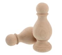 2 Pezzi Cappuccio Decorativo in Legno per Montanti, Colonna Classica | Finitura Rapida dei Pali, Effetto Eredità, Adatto da Giardino e Ringhiere