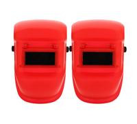 2 Pezzi Cappuccio Protettivo per Saldatura, Casco da Rosso | Protezione da Scintille e Antiabbagliamento, Fascia in Pelle Bovina Regolabile, per Officina e Lavorazioni Metalliche