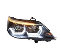 2 pezzi Car Styling compatibile for la serie 5 E60 fari 2003-2010 anno compatibile for E60 lampada frontale Angel Eye DRL luce anteriore allo xeno lente(2003-2007,HID 4300K Low Beam)