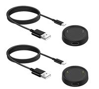 2 pezzi caricabatterie magnetico smartwatch caricatore magnetico con cavo di ricarica USB separato da 1 m e cavo di ricarica di tipo C, cavo di ricarica per smartwatch, compatibile con Amazfit Active