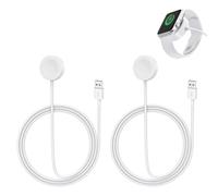 2 Pezzi Caricatore per Apple Watch e iWatch Series Ultra/9/8/7/6/SE/5/4/3/2/1, Cavo Magnetico Wireless USB 1m, Sicurezza e Velocità, Bianca