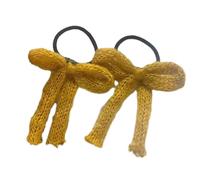 2 pezzi carino capelli fatti a mano a maglia bowknot fasce elastiche coda di cavallo titolare moda capelli corda copricapo accessori ragazze elastico coda di cavallo titolare