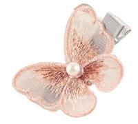 2 pezzi carino forcina for capelli for bambine tessuto intarsiato perla farfalla forcina for capelli femmina piccolo fresco Liu Haibian clip accessori for bambini in ragazze(Red)