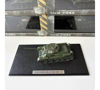 2 Pezzi Carro Armato T-34/85 Torretta Girevole Modello Blindato per Scrivania