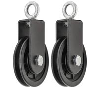 2 Pezzi Carrucola Girevole Singola, Carrucola per Sollevamento, Puleggia Singola Blocco Carrucole, per Carrucole Flessibili, Adatte per Attrezzature Fitness