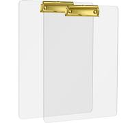 2 Pezzi Cartellina Portadocumenti A4 Con Pinza, Tavoletta Portablocco, Clipboar