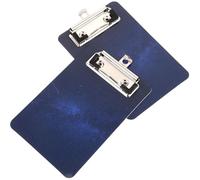 2 Pezzi Cartellina Portadocumenti Portatile in Plastica Blu | Leggera e Facile da Trasportare, Organizza Fogli e Note, Adatta a Scuole e Sale Riunioni