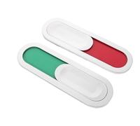 2 Pezzi Cartello Magnetico Argento Aggiornamento stato Istantaneo | Design Moderno e Discreto in ABS Magnete, per Stanze Cliniche e Spogliatoi