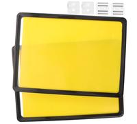 2 Pezzi Cartello Magnetico Segnaletico Giallo in Abs per Scaffali