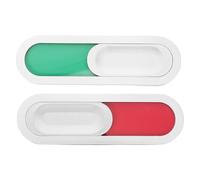 2 Pezzi Cartello Magnetico, stato Sala Riunioni Argento | ABS e Magnete, Profilo Ultrasottile Discreto e Moderno, per Porte Metalliche di Ambulatori e Stanze Visita