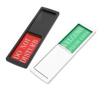 2 Pezzi Cartello Non Disturbare Magnetico, Alluminio | Cursore a Contrasto, Installazione Semplice, Visibile da Lontano, per Vetro e Legno, Uffici e Cliniche