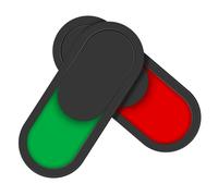 2 Pezzi Cartello Porta stato Occupato in Plastica e Vetro | Indicatore Scorrevole Nero, Retro Autoadesivo, Rimozione senza Residui, per Uffici Amministrativi e Sale Riunioni