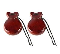 2 pezzi Castanets spagnoli con stringa tradizionale flamenco castanets legno percussioni Orff strumento musicale facile da suonare strumento a percussione manuale per principianti e professionisti