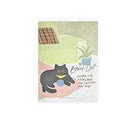 2 pezzi - Cat Time linea orizzontale copertura in gomma Questo studente multi-specifica Cartoon Cancelleria -A5 Soggiorno Party