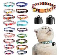2 Pezzi Cat Tracker - Localizzatore GPS in Tempo Reale for Gatti - Funziona con iOS/Android - Nessun canone mensile - Collare Riflettente for Gatti - Dispositivo di localizzazione GPS(M)
