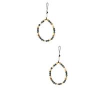 2 Pezzi Catena per cellulare Bodhi catena anti-smarrimento del telefono catena di fascino del telefono cinturino da polso per telefono cinturino per cellulare di legno