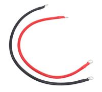 2 Pezzi Cavi Batteria Auto in Rame 16mm², Trasmissione Stabile | Coppia Rosso Nero, Installazione Semplice, Uso per Collegamento Elettrico, Look Moderno