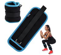 2 Pezzi Cavigliere Appesantite,0,75/0,5 kg Peso Caviglia,Cavigliere Pesi Polsini con Pesi per Piede,Polsiere Appesantite per Fitness Yoga Ginnastica Aerobica Fisioterapia (Nero,2x0,5kg)