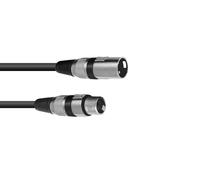 2 pezzi - Cavo Audio Professionale XLR Omnitronic 3 Poli 15m Nero