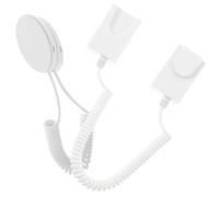 2 Pezzi Cavo di Sicurezza Retrattile per Telecomando TV Gancio | Plastica Bianca, Design a Gancio Moderno, per Parete del Soggiorno e Ambienti Vari