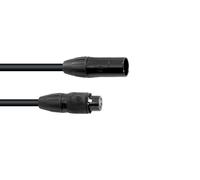 2 pezzi - Cavo DMX Eurolite SEC-1 IP65 3 Pin 5m Nero per Uso Esterno