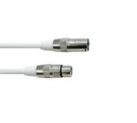 2 pezzi - Cavo DMX XLR 3 poli 5m bianco EUROLITE - Alta qualità per illuminazio