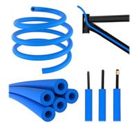 2 Pezzi Cavo Freno Bici,1.5 M/Lotto Telaio della Bici Interno,Alloggiamento Ammortizzatore 6mm Schiuma,Adatto per Tubi di Trasmissione/Freno/Idraulici di Biciclette con Un Diametro Esterno Entro 6 mm