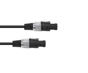 2 pezzi - Cavo per Altoparlanti OMNITRONIC 2x1,5 mm² 10 m Nero - Collegamento A
